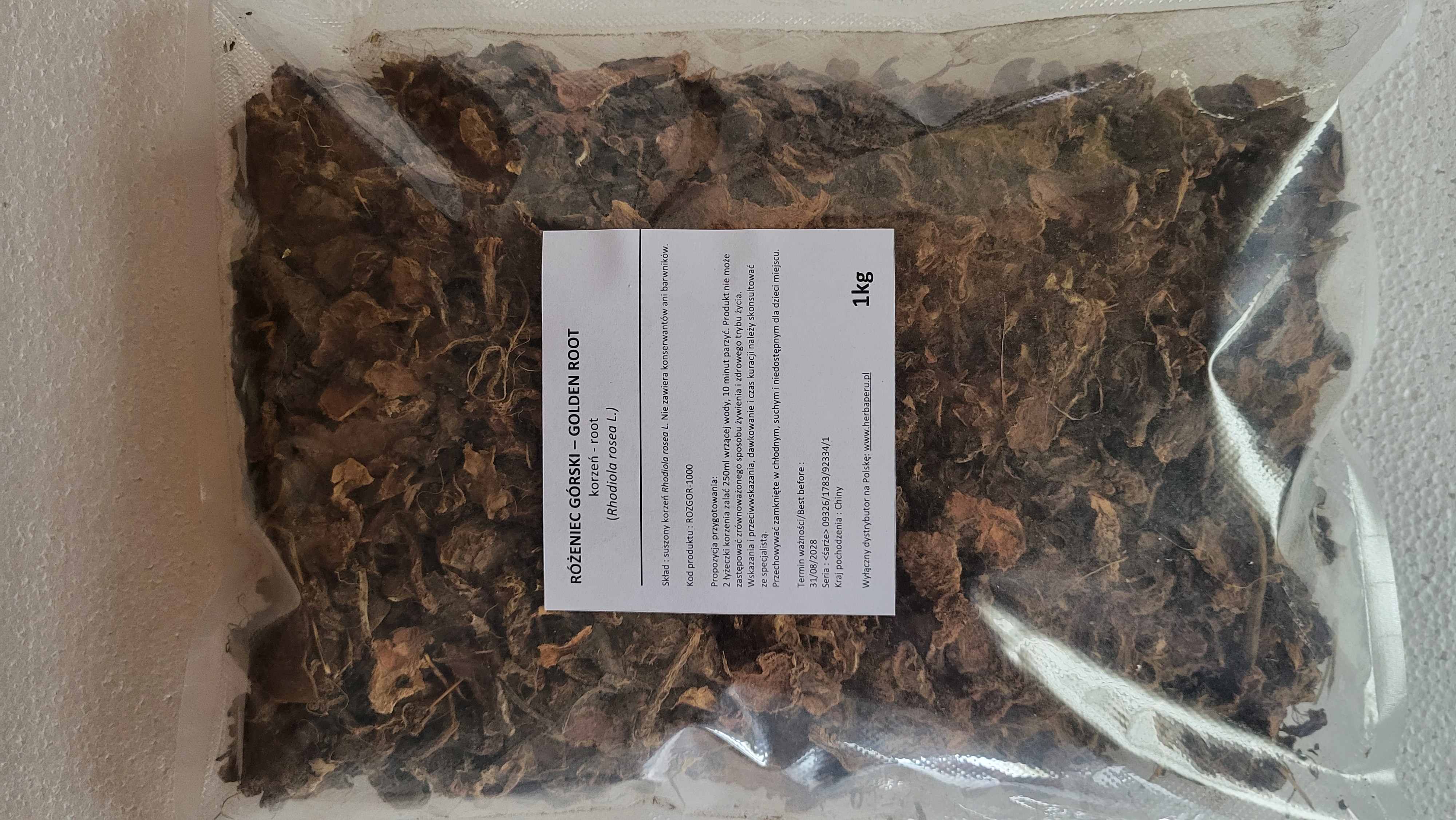 Różeniec górski - korzeń - 1000g (1kg) [V]