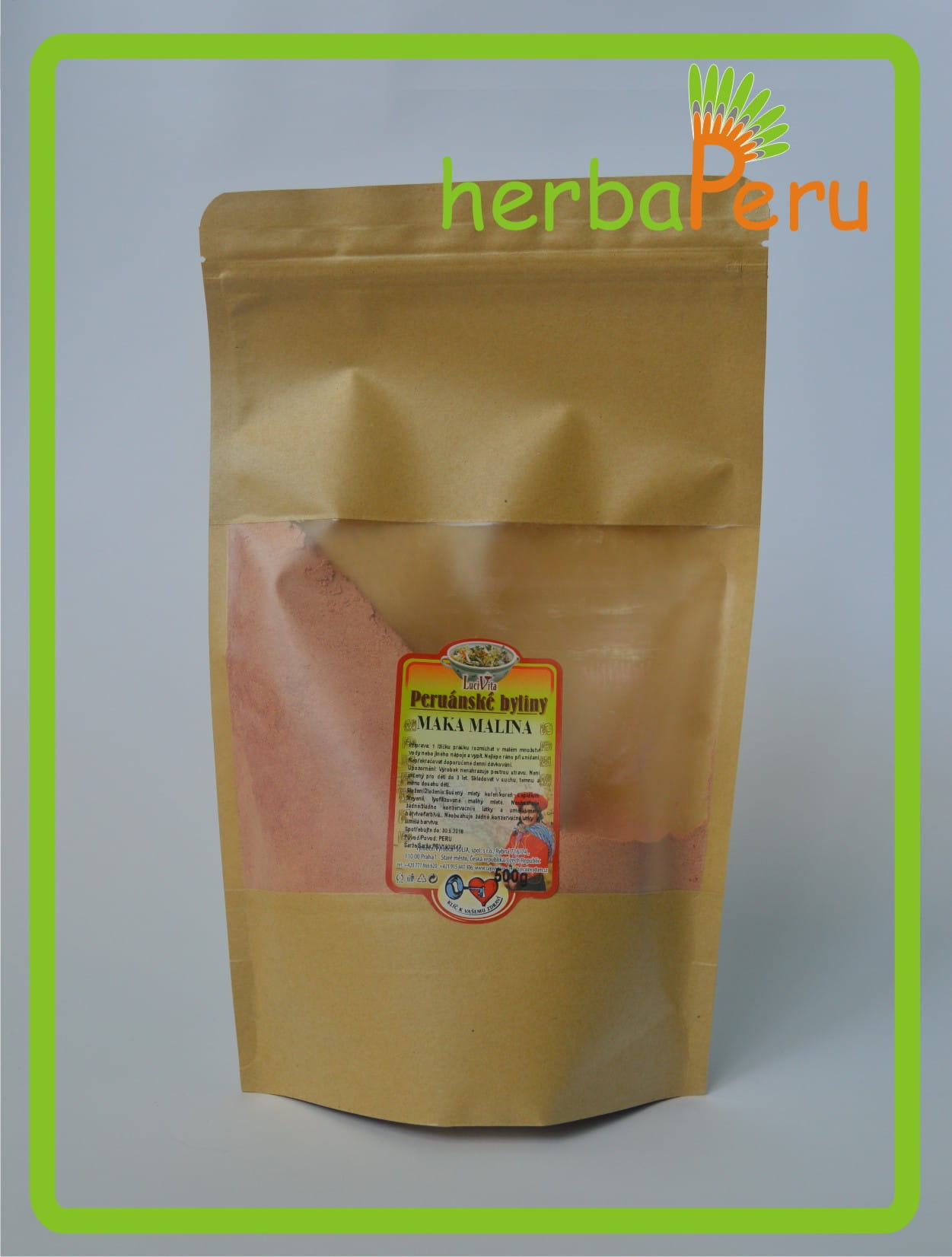 Maca - raspberry - powder - mix - 500g