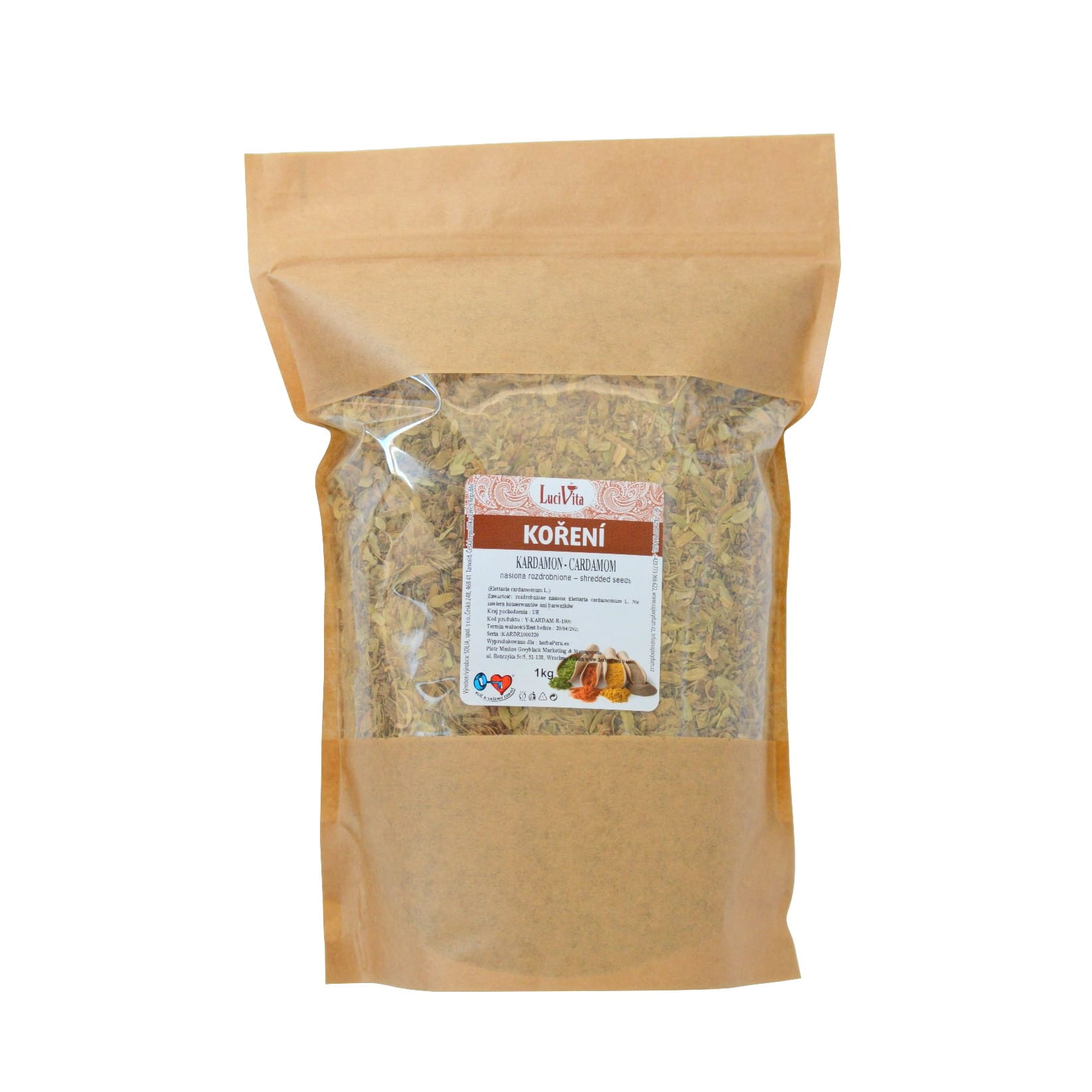 Cardamom - shredded seeds - 1000g (1kg)