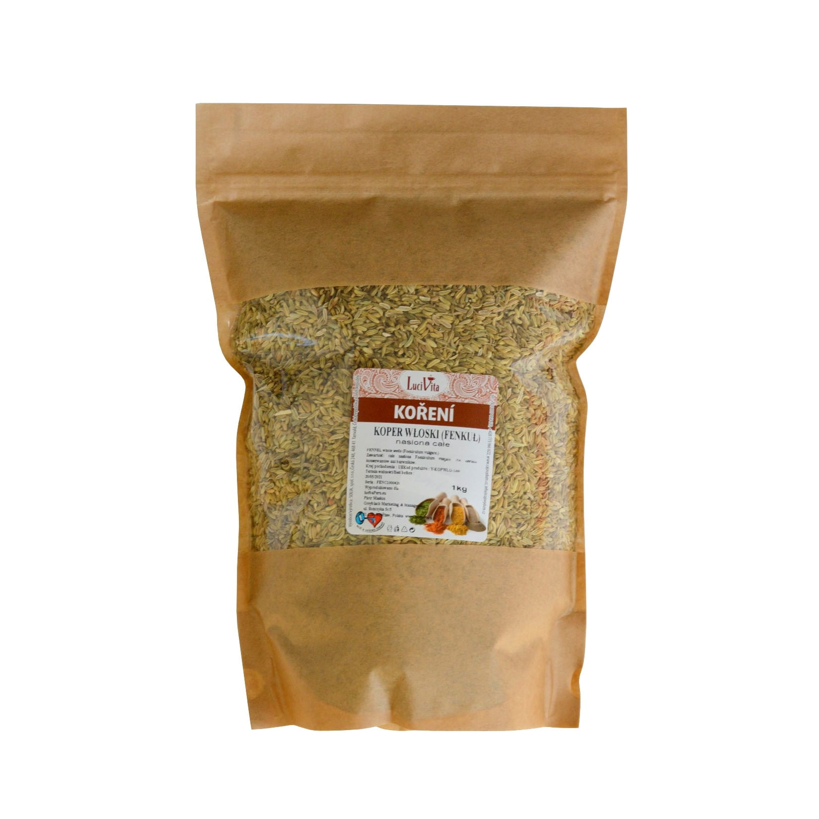 Fennel - whole seeds - 1000g (1kg)