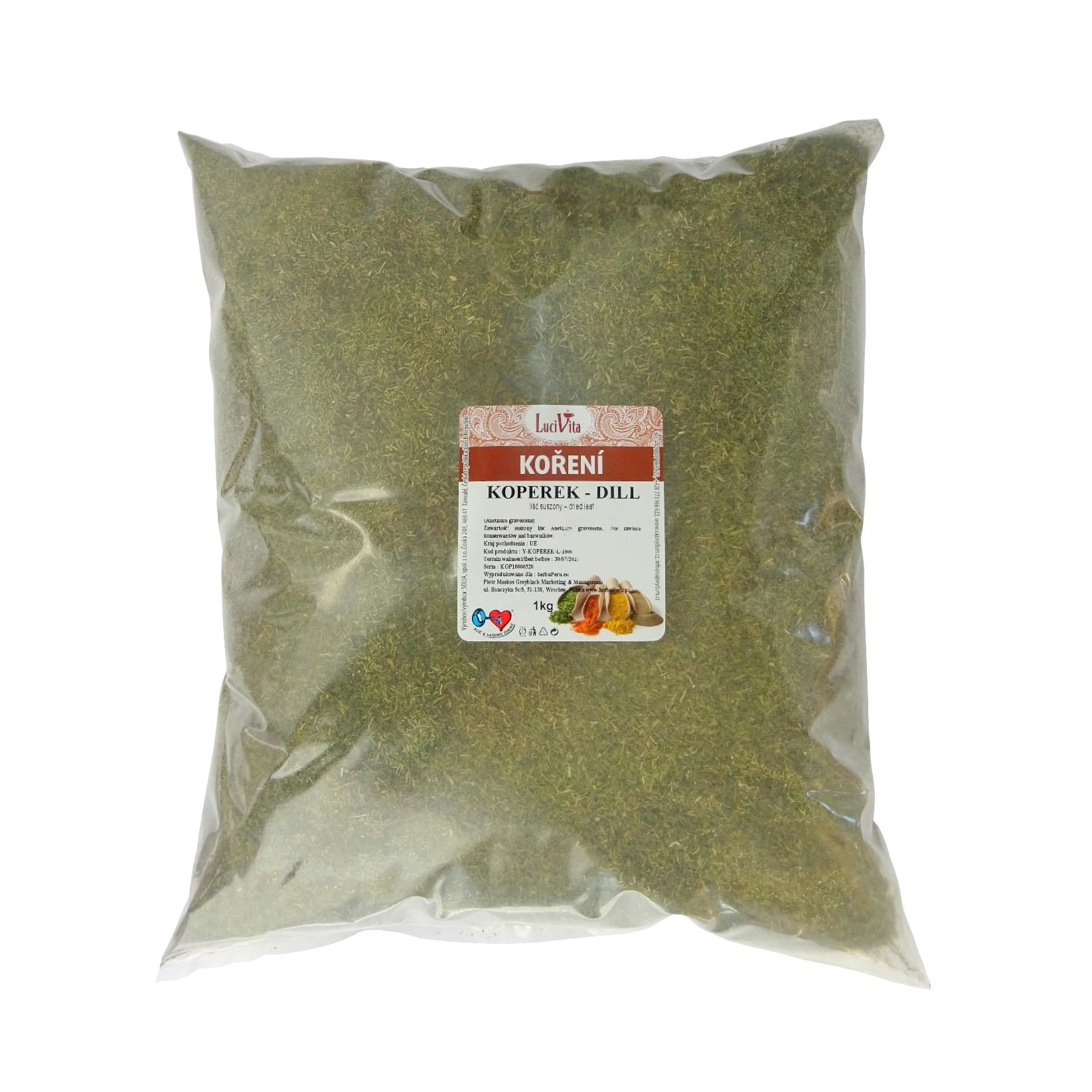 Dill - dried leaf - 1000g (1kg)