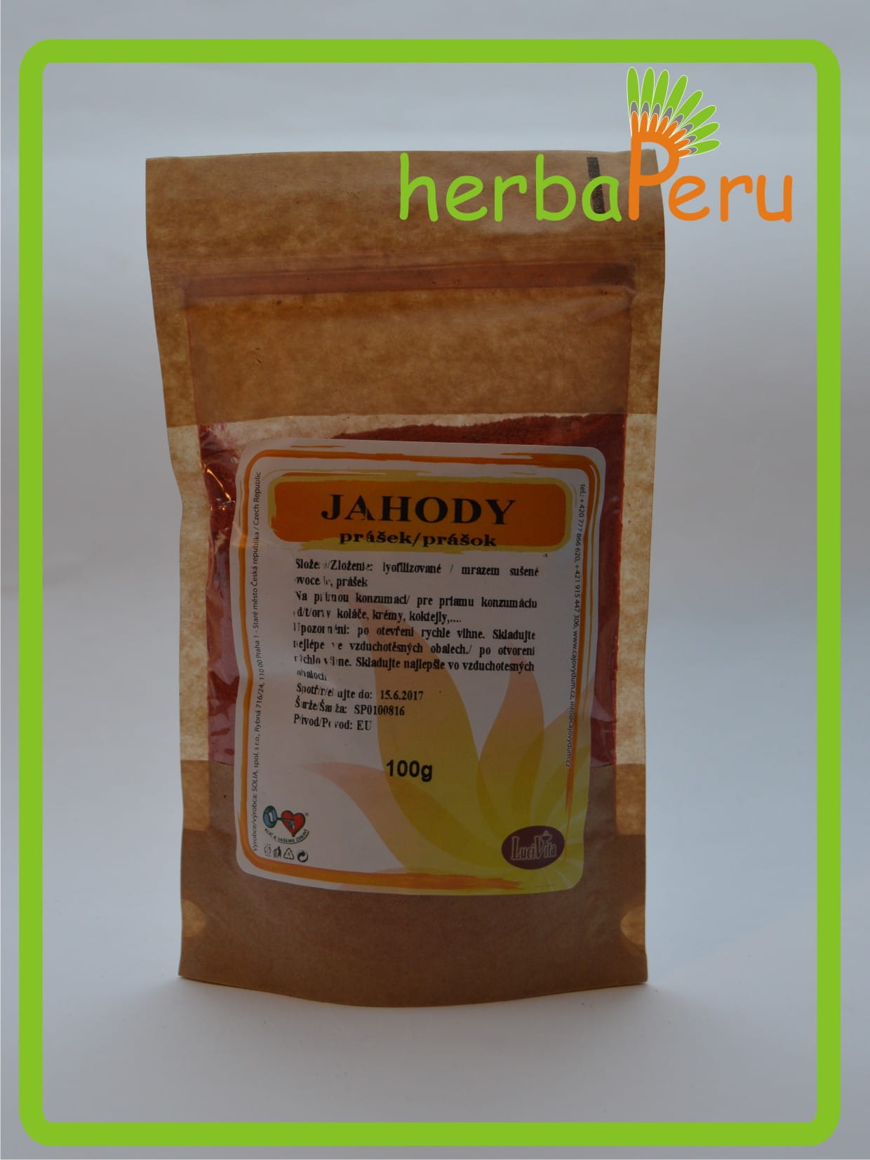 Truskawka liofilizowana - proszek