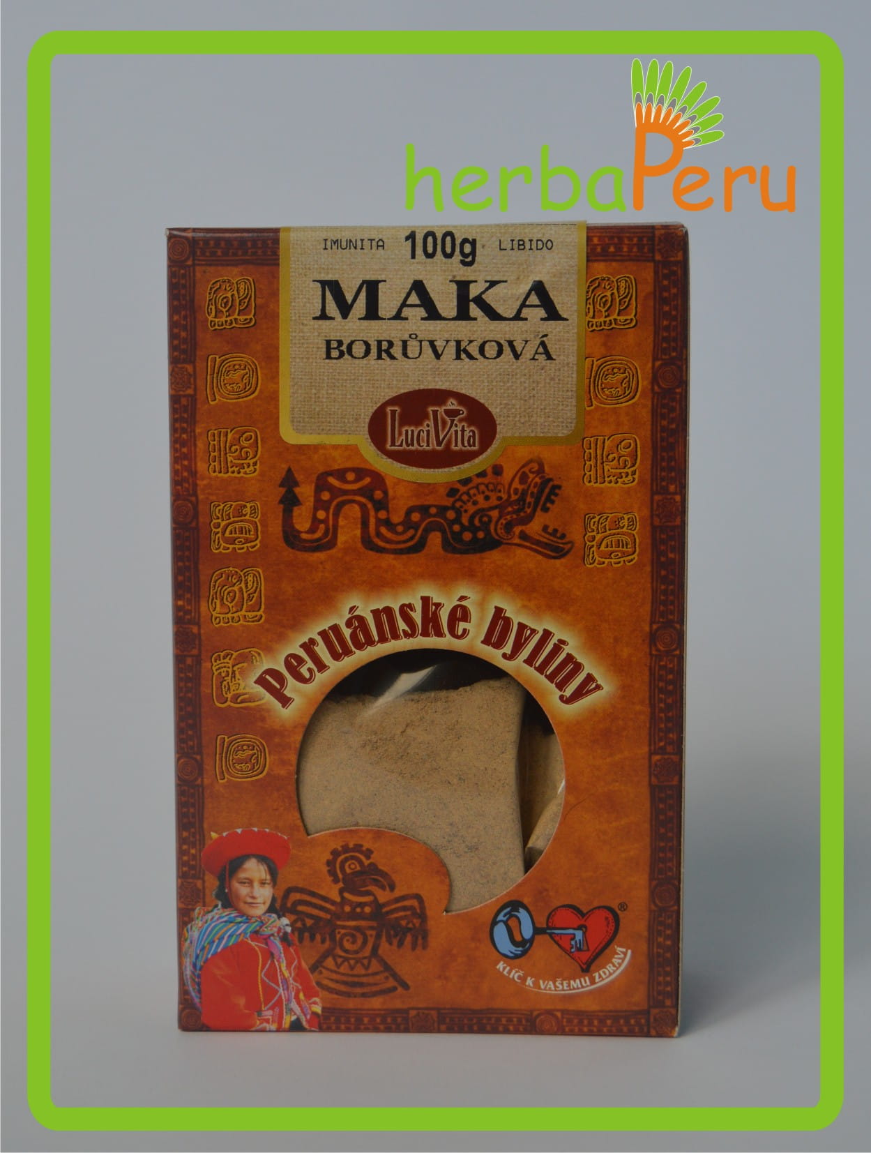 Maca - blueberry flavor - 100g