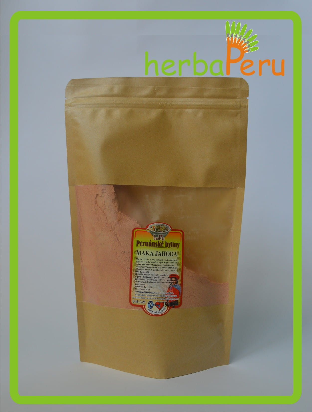 Maca - strawberry - powder - mix - 500g
